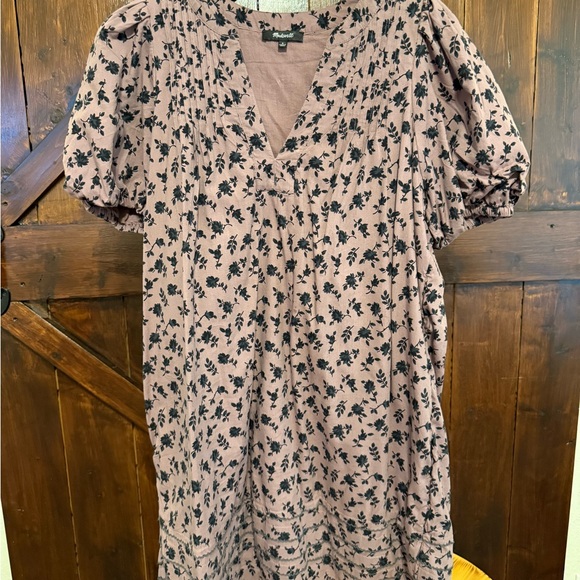 Madewell Floral Puff Sleeve Dress - Picture 4 of 13